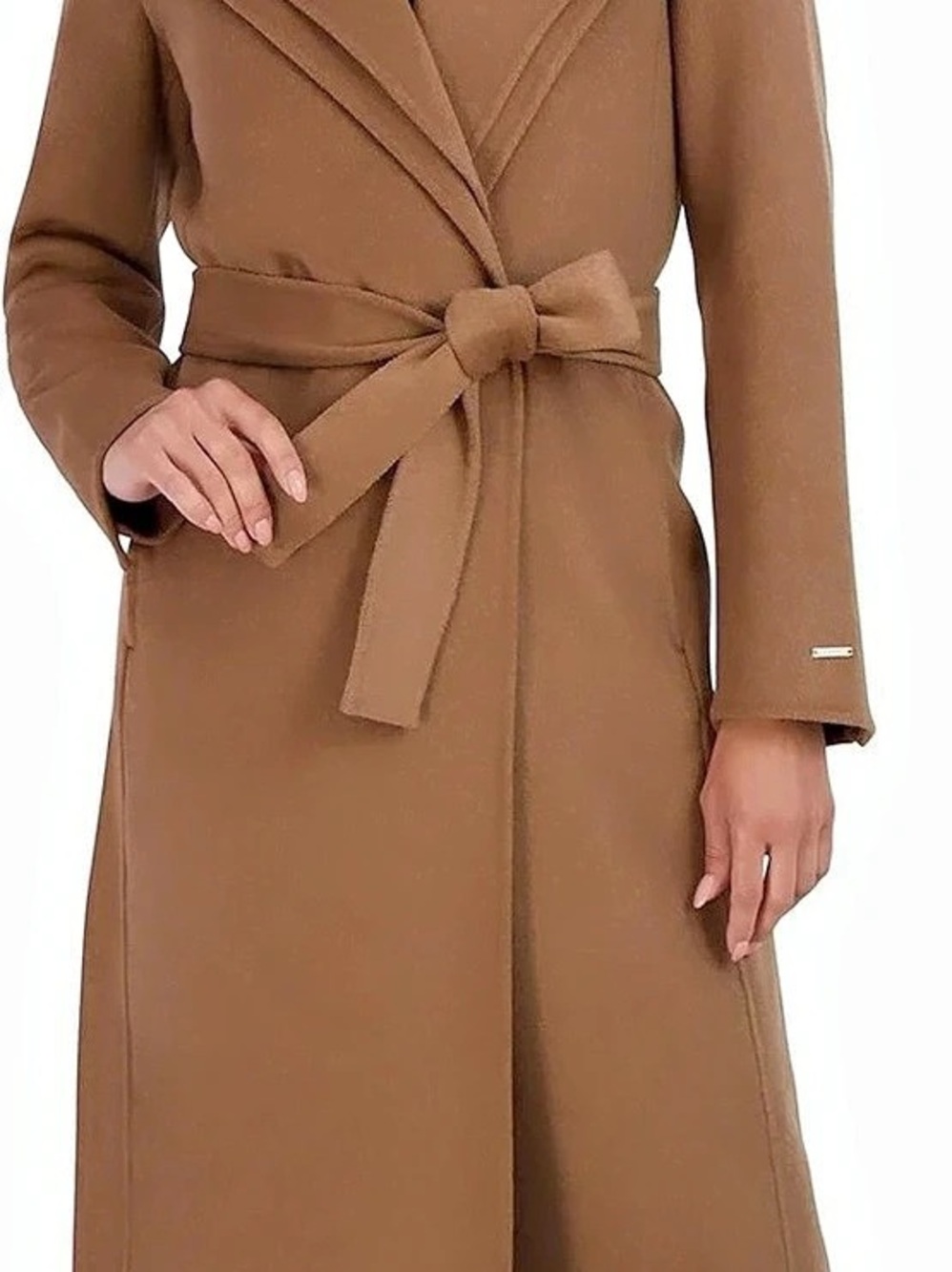 Tahari Belted Trench Coat in Brown Size Small